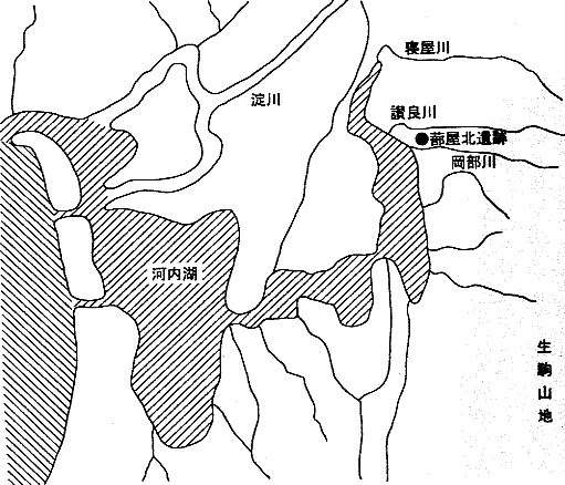 図3　蔀屋北遺跡周辺の古地図