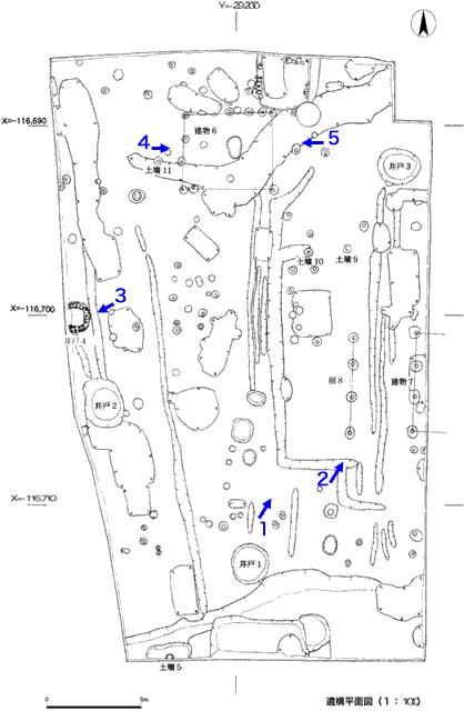 遺構平面図と写真番号