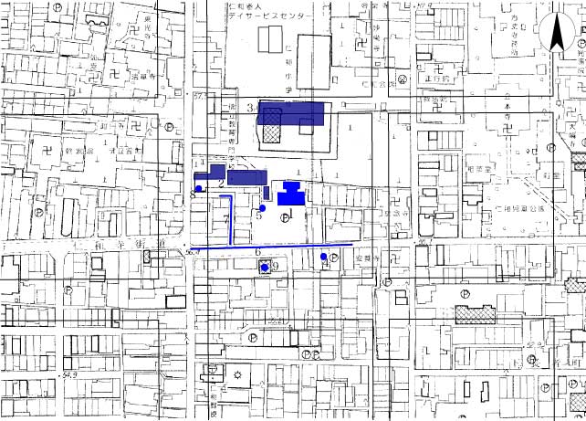 図2　平安宮正親司跡調査地位置図