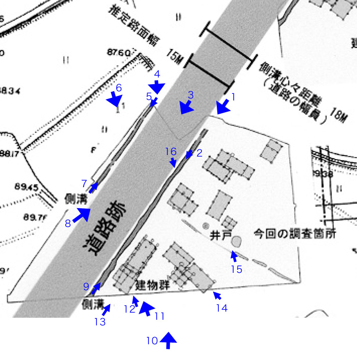 遺構図と写真番号