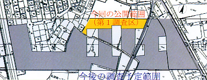 今後の調査予定範囲の図