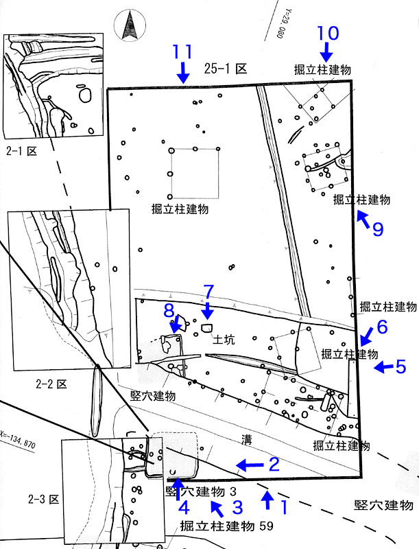 遺構図と写真番号