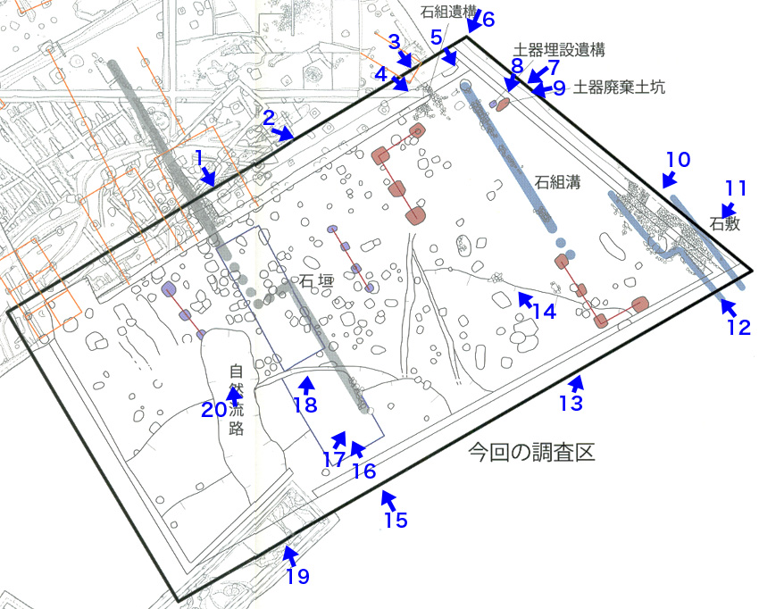 遺構図と写真番号