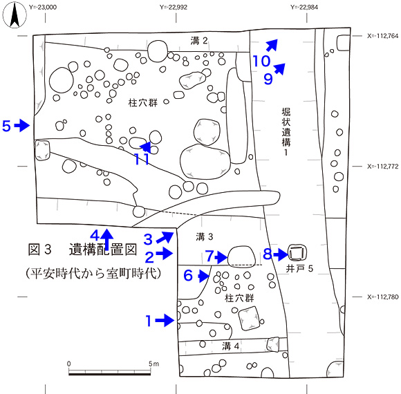 遺構図と写真番号