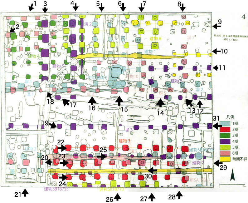 遺構図と写真番号