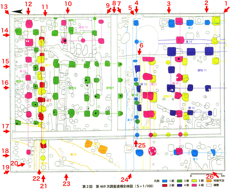 遺構図と写真番号