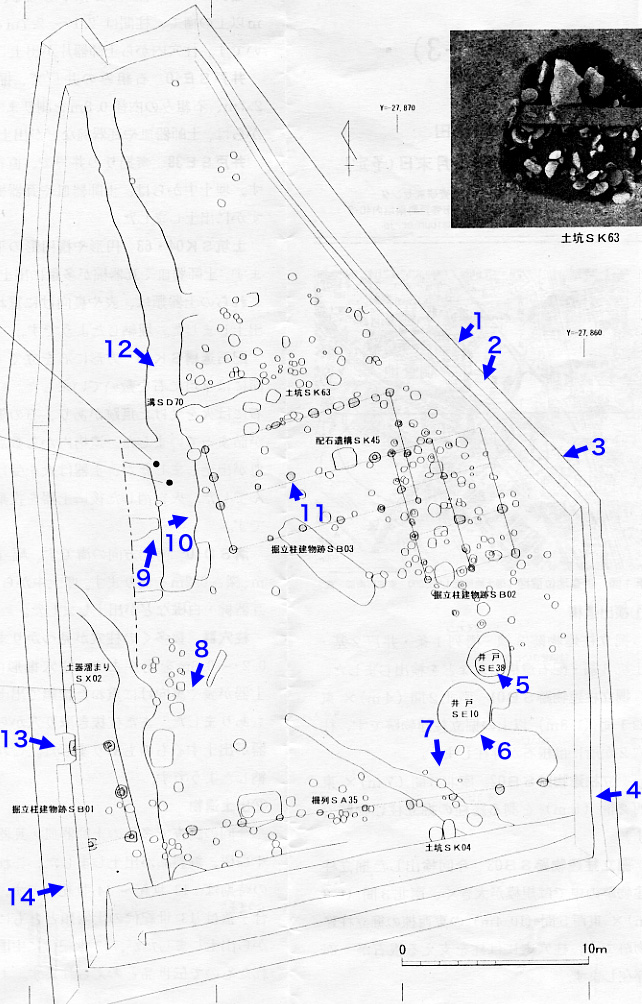 遺構図と写真番号