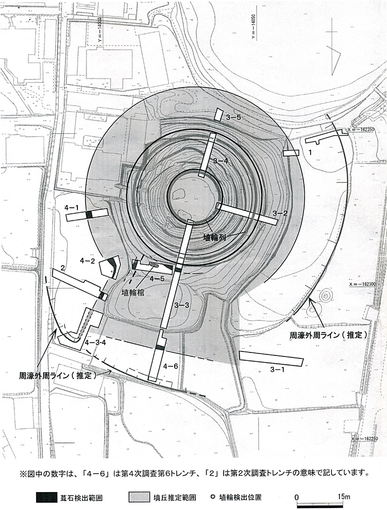 墳丘推定復元図