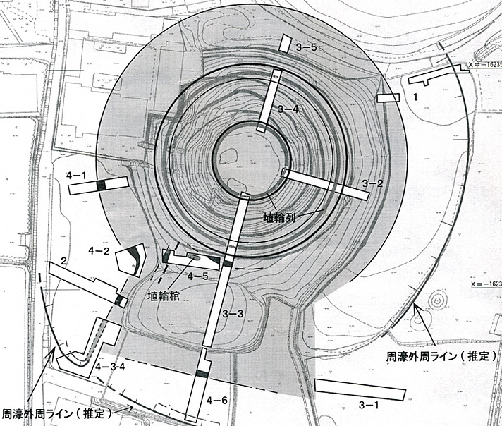 墳丘推定復元図