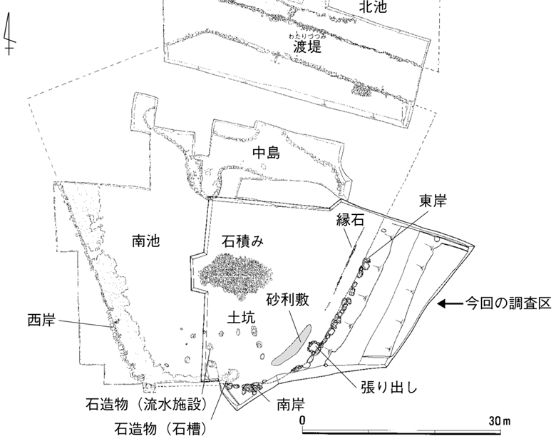 南池平面図（S=1/700）