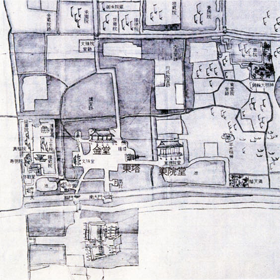 図3　伽藍寺中井阿弥陀山之図（部分）