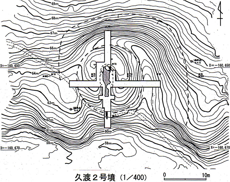 久渡2号墳（1/400）