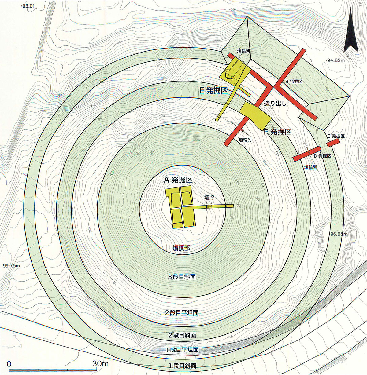 発掘区位置図